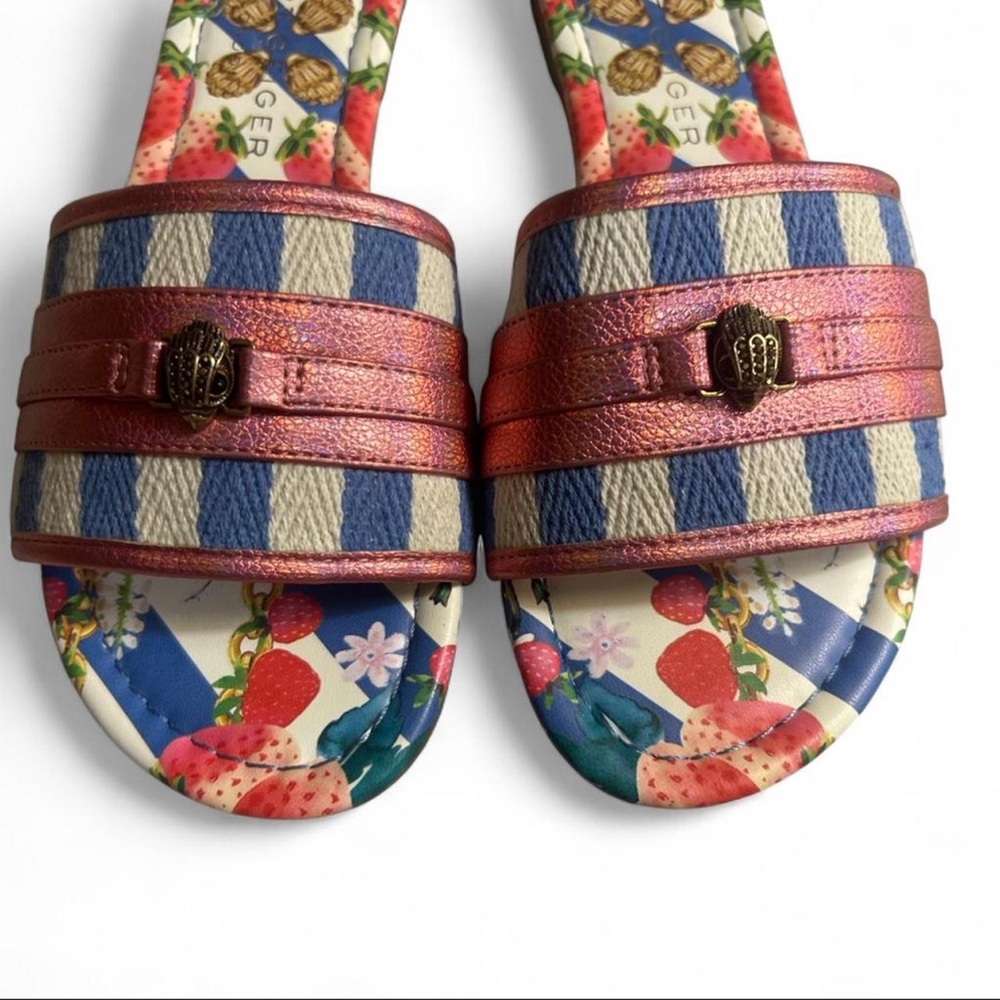 New without tags Kurt Geiger southbank stripe flat sandals. 7.5. Never worn. - Picture 4 of 7